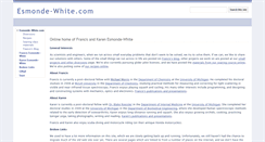 Desktop Screenshot of esmonde-white.com